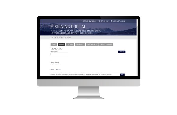 e-Signing-portal_Group-Administration