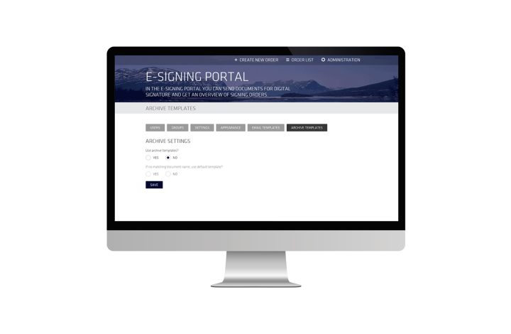 e-Signing-portal_Template-Archive-Administration