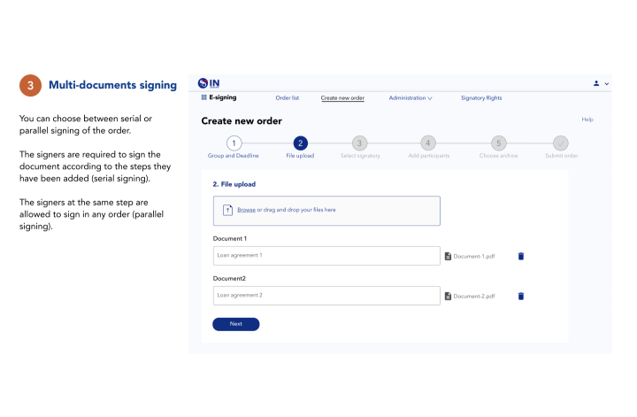 Multi-documents signing