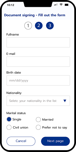 E-signing Web Form