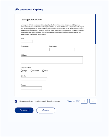 E-signing Web Form